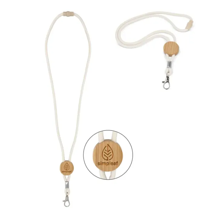 Cotton cord lanyard - LT95310 (gadzety reklamowe)